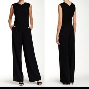 Ted Baker London Black Wide Leg Dammeta Jumpsuit Size 2 US